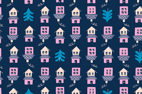 Ruby Star Society Tarrytown by Kimberly Kight Little Houses Novelty navy