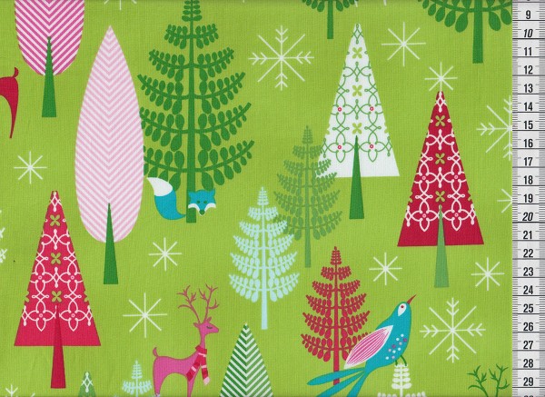 Festive forest winter woods by tamara kate