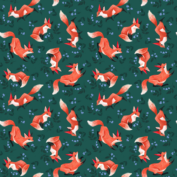 Dear Stella Fabrics Rae Ritchie Santawood Foxes