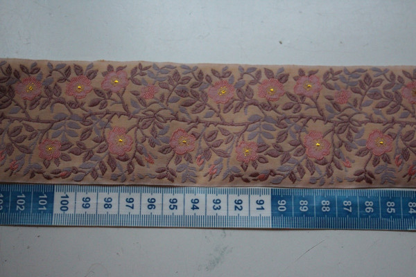 Webband Heckenrose beige