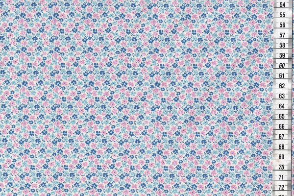 Baumwolldruck Tilda Lemontree Flowerfield blue