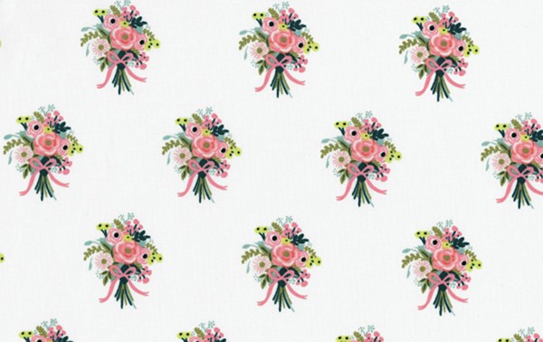Baumwolldruck Rifle Paper English Garden white