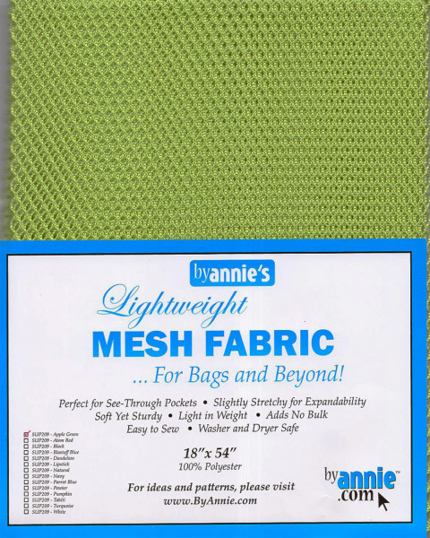 by annie's Mesh Fabric lightweight apple green