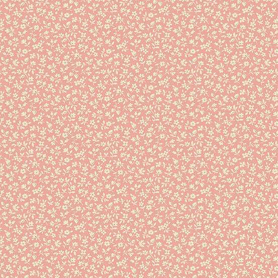 Edyta Sitar Laundry Basket Quilts Cocoa Pink Snowberry Peony
