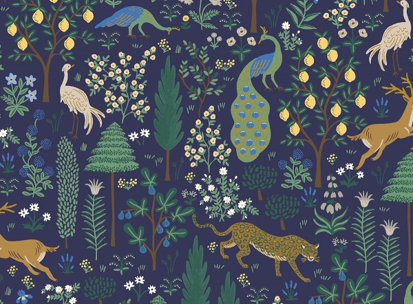 Camont by Rifle Paper Menagerie Navy Metallic