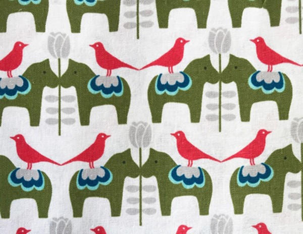 Kokka Mees&Mees Canvas Retro Dalapferdchen natur