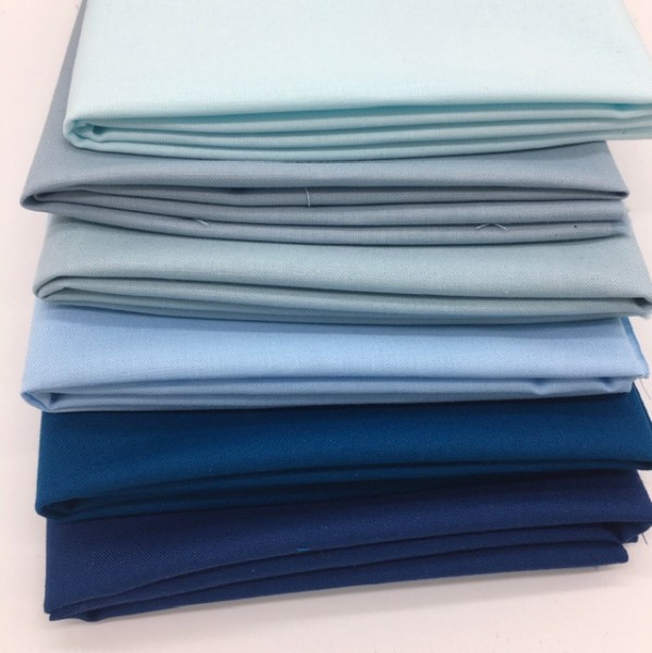 Fat Quarter Set Kona Cotton Solids blue