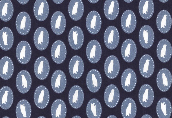 Westfalenstoffe Lillehammer Pinguine marine