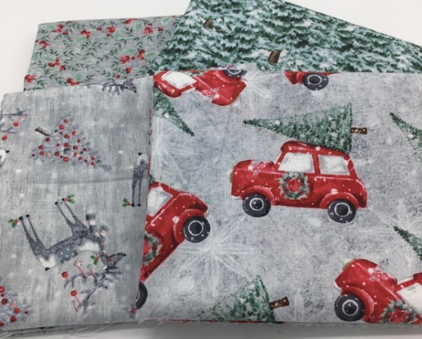 Fat Quarter Set Joyful Tidings Emma Leach Blank Quilting