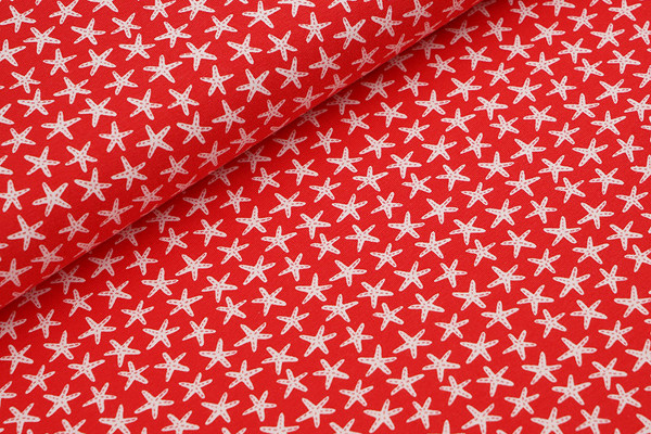 Biojersey Stoffonkel Starfish red