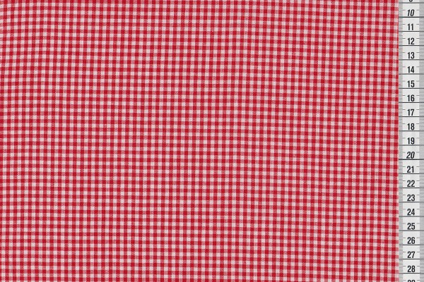 Baumwollkaro rot/weiß