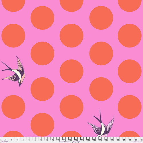 Tula Pink Quilt Back Rückseite Full Moon Forest II Free Fall Honey
