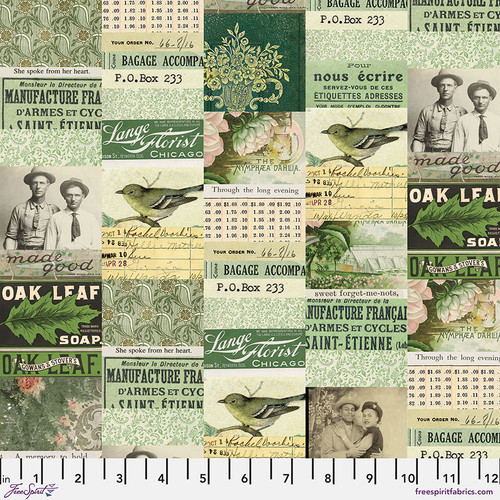 Tim Holtz Palette Green Collage