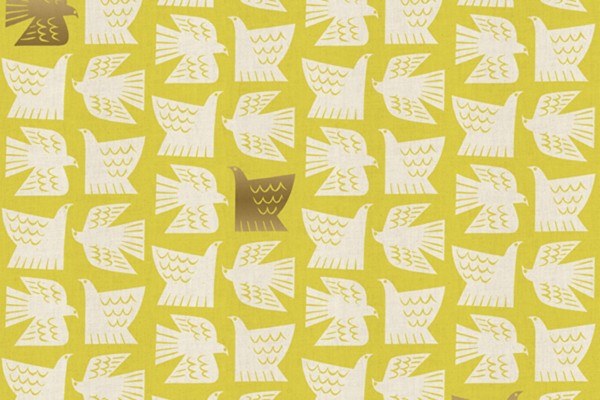 Kibori Paper Birds citron