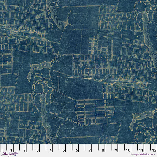 Tim Holtz Palette Blue Map