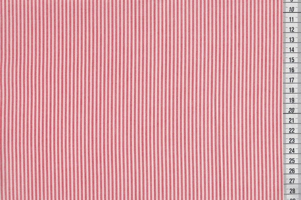 Westfalenstoffe Pompadour Streifen schmal rot/weiß