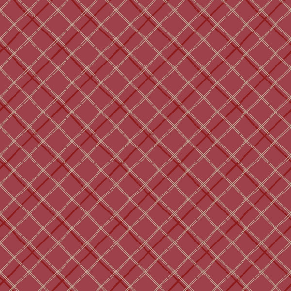 Close to My Heart Finishing Touches Criss Cross Plaid Cardinal Red