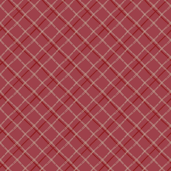 Close to My Heart Finishing Touches Criss Cross Plaid Cardinal Red