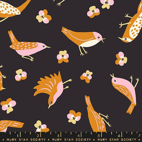 Ruby Star Society Kimberly Kight Bird is the Word Migration Soft Black
