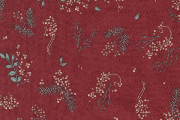 Warm Winter Wishes by Holly Taylor Pine Berry Deep Red