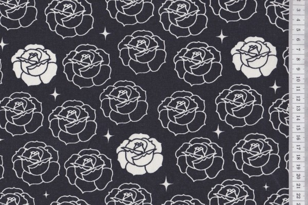 Birch Bio Canvas Tall Tales Stamped Roses Dusk