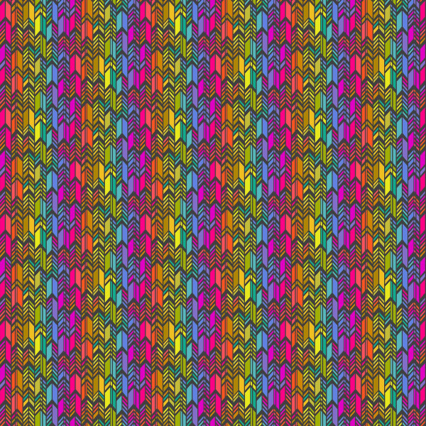 Alison Glass Color Wheel Spectrum Feathers Night