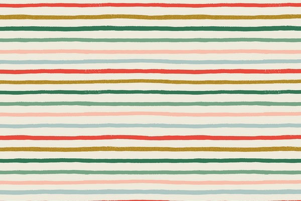 Cotton and Steel Rifle Paper Holiday Classics Festive Stripe