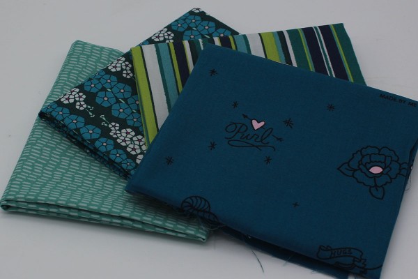 Fat Quarter Set Stashbuilder petrol