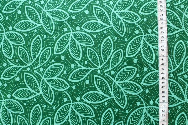 Amy Butler VIOLETTE leaf lines jade