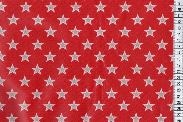 Wachstuch Shooting Stars red