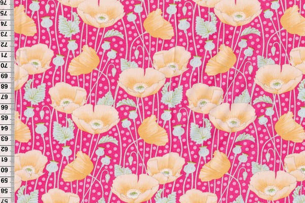 Tilda Gardenlife Poppies pink