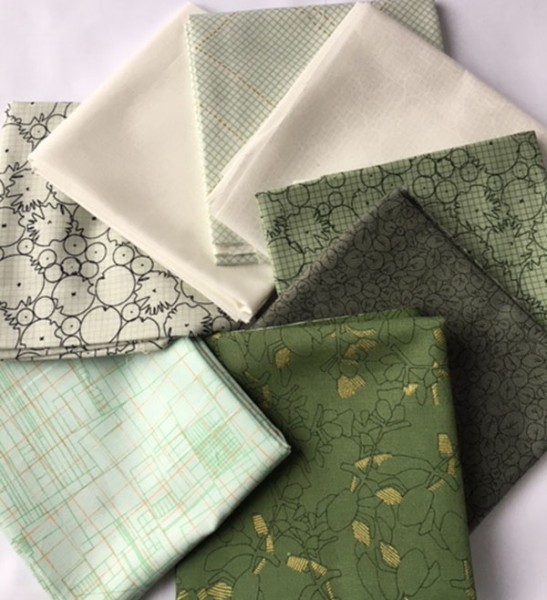 Fat Quater Set Carolyn Friedlander Collection CF green