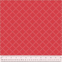 Clover & Dot Allisson Harris Cluck Cluck Sew Bias Grid Red