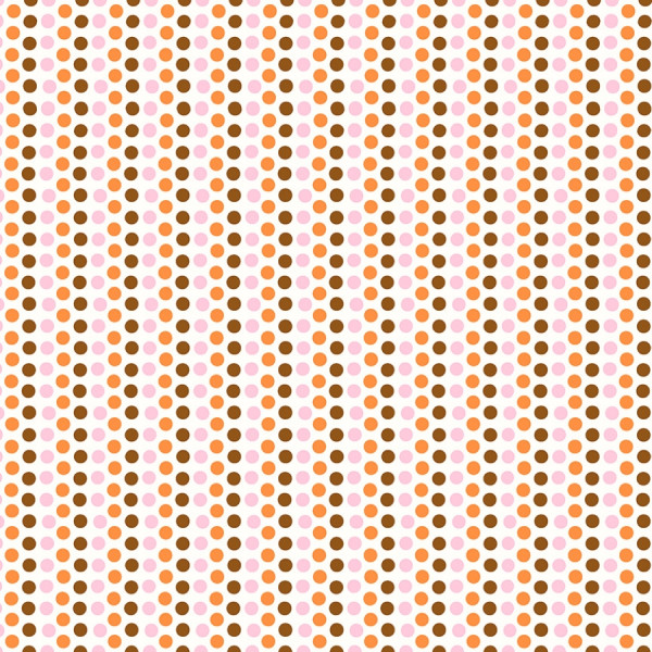 Heather Ross Studio Edit Dots Pink & Orange