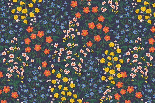 Camont by Rifle Paper Wildwood Garden navy