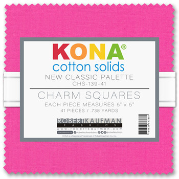 Kona Cotton solids Charm squares new classic palette
