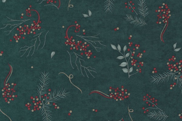 Warm Winter Wishes by Holly Taylor Pine Berry Spruce Green