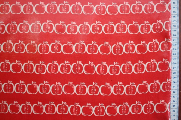 Wachstuch Tréfle Kokka apples red