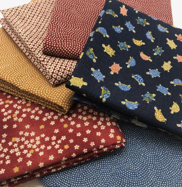 Fat Quarter Set Sevenberry Kasuri