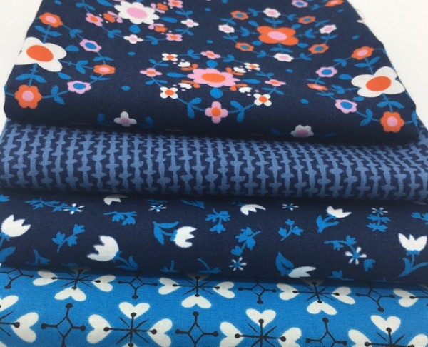 Rubystar Society Smol by Kimberly Kight Fat Quarter Set blau