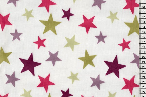 Wachstuch Star big purple