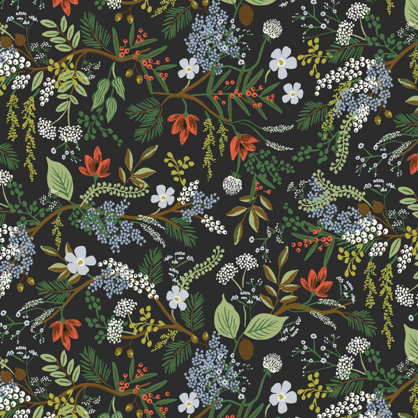 Rifle Paper English Rose Juniper Forest Black