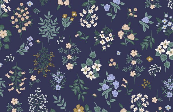 Strawberry Fields Rifle Paper Hawthorne Navy