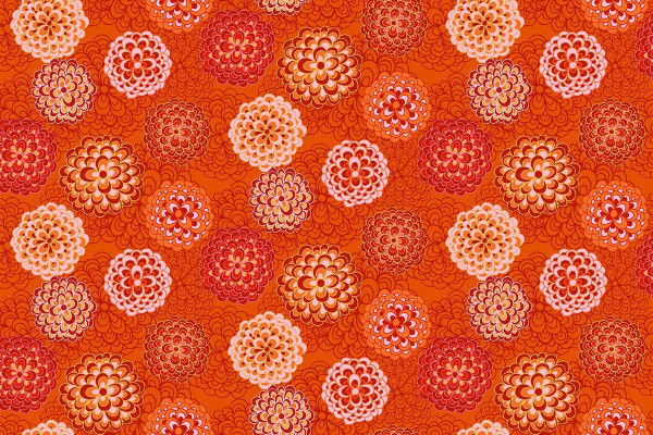 Happiness by Pippa Shaw Orange Pompom Dahlia