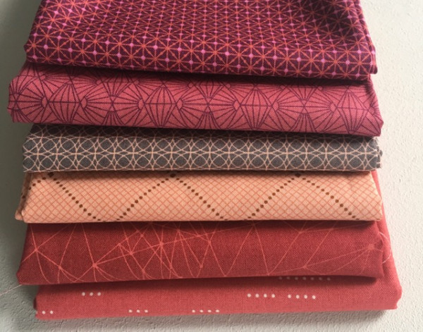 Fat Quarter Set Fabric from the Attic by Giucy Giuce boysenberry