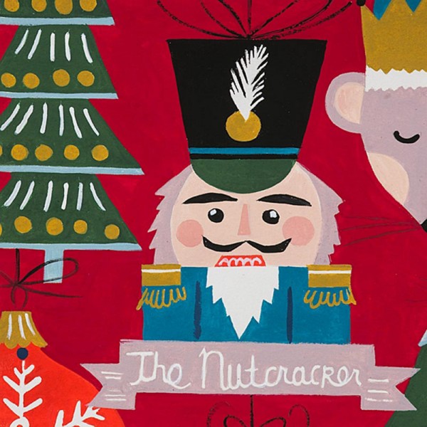 Alexander Henry - Christmas Time The Nutcracker red