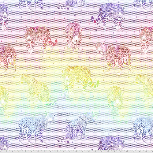 Tula Pink Daydreamer - Lil Jaguars-Passion Fruit