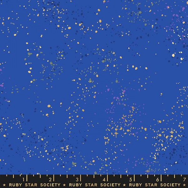 Ruby Star Society Speckled by Rashida Coleman Hale Blue Ribbon Metallic 104M