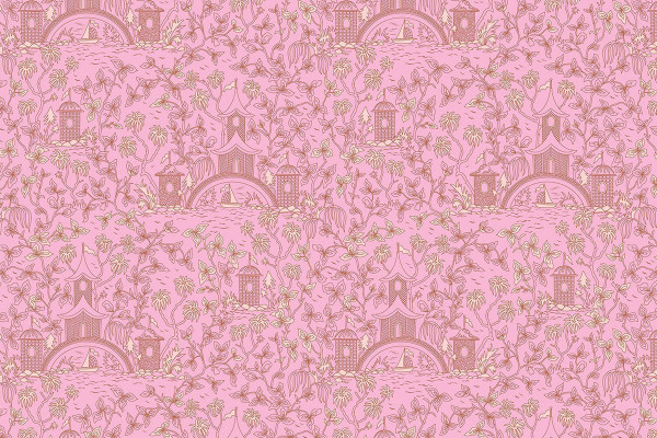 Kindred Sketches Kathy Doughty Pagode pink