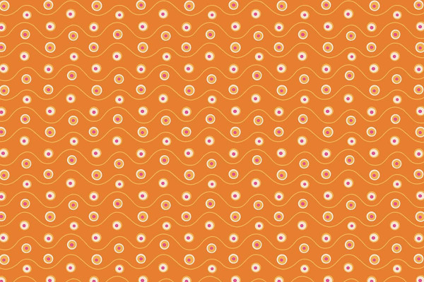 Happiness by Pippa Shaw Orange Wave